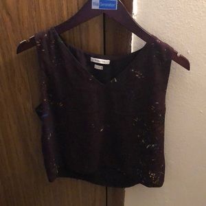 Babaton| Purple crop top size S